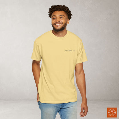 Subtle Messianic Hebrew Roots Tee— Proverbs 3:5 Reference Only