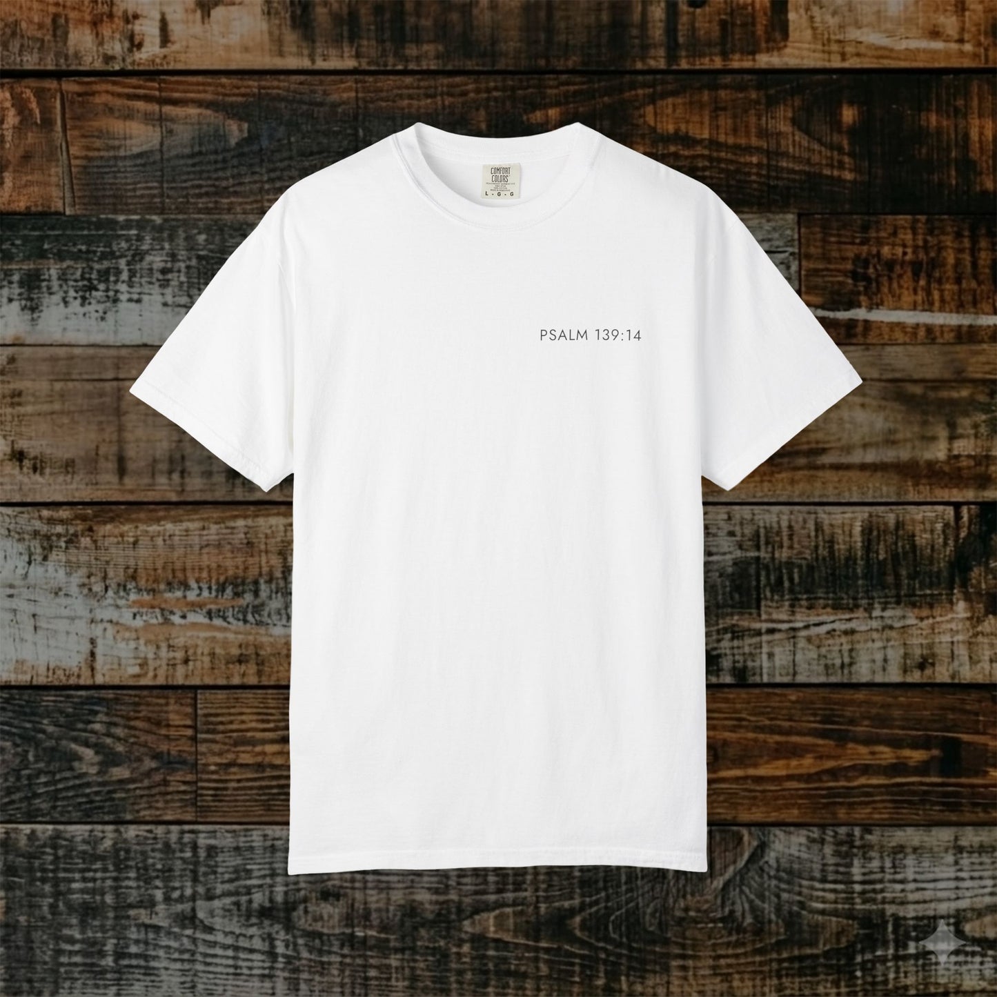 Subtle Christian Scripture Tee — Psalm 139:14 Reference Only
