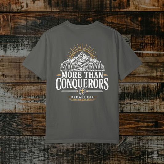 Illustrated Scripture - Romans 8:37 - More Than Conquerors Tee