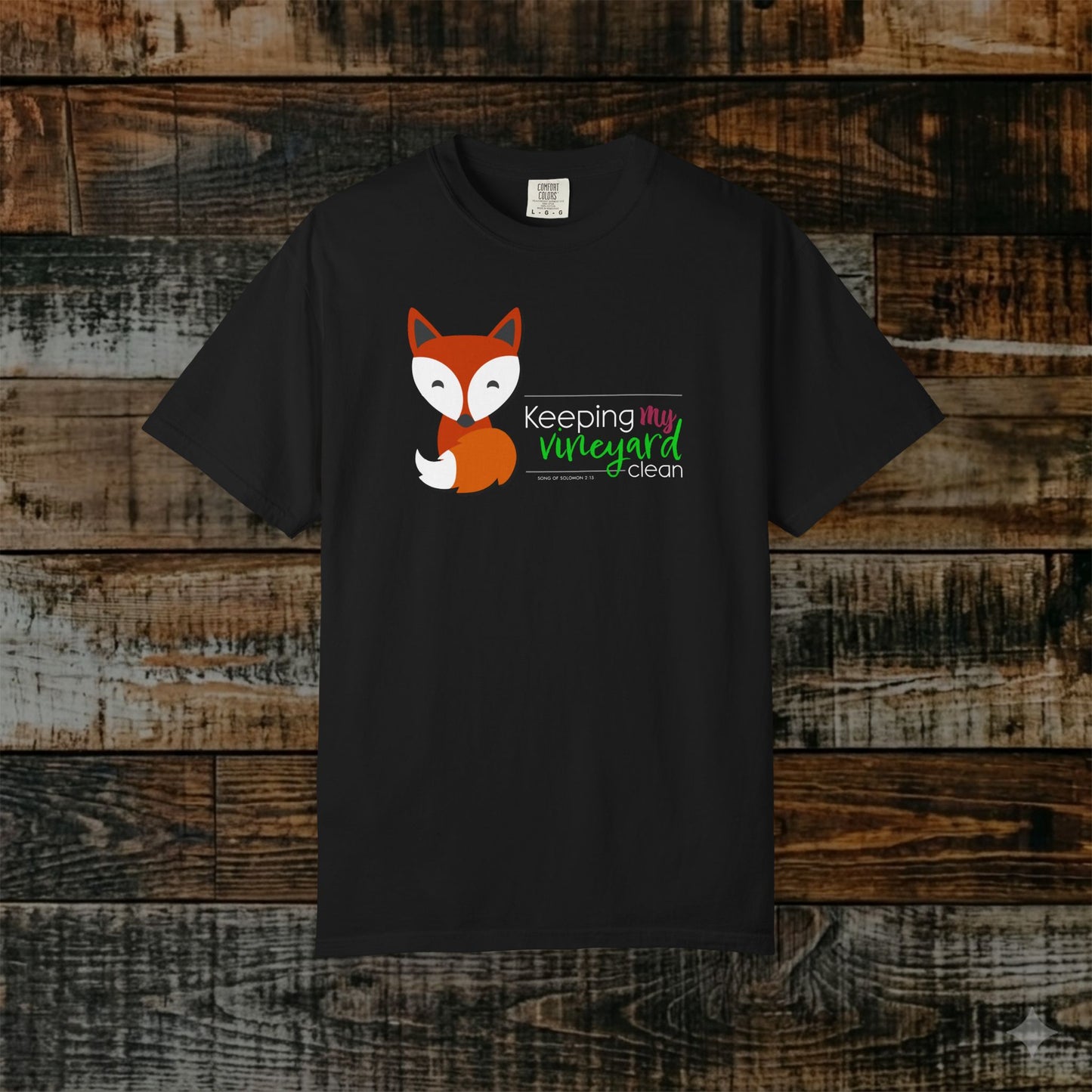 Illustrated Scripture Tee - Song of Solomon 2:15 - Foxes