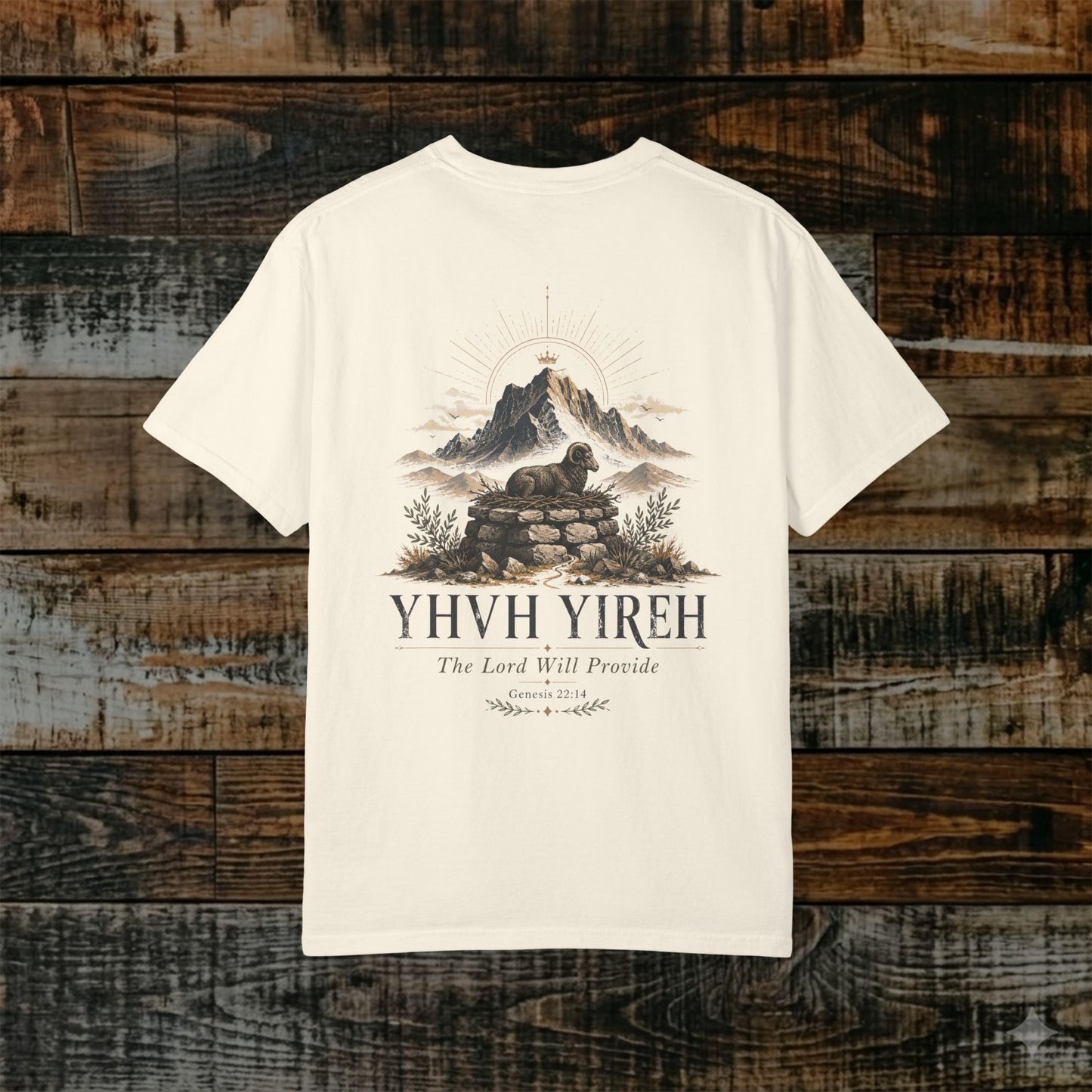YHVH YIREH - Names of God Tee - Genesis 22:14 - Back Print