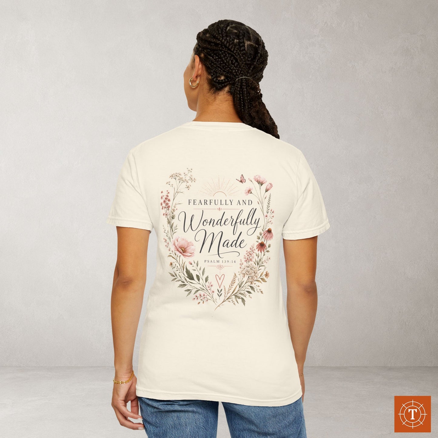 Illustrated Scripture Tee - Psalm 139:14 - Fearfully and Wonderfully Made