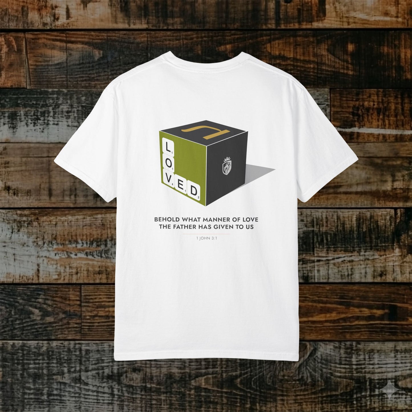 Illustrated Scripture Tee - 1 John 3:1 - The Cube