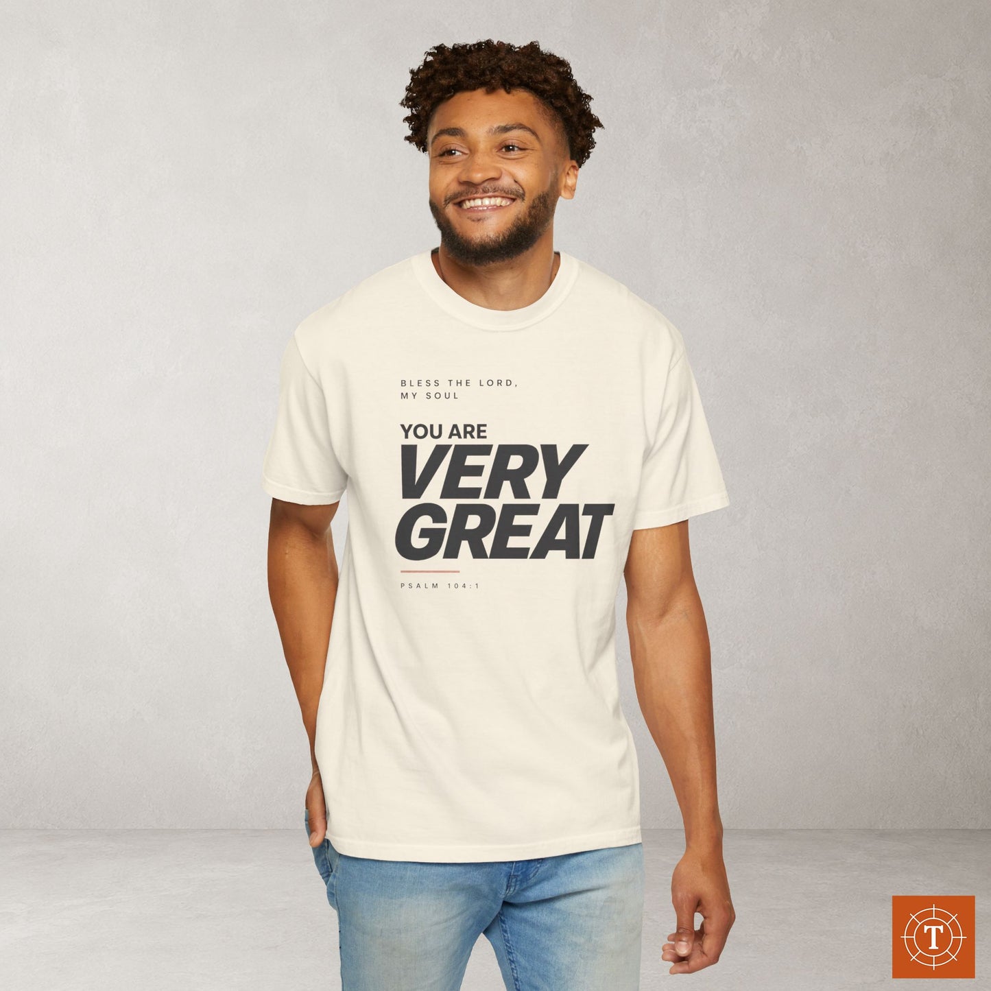 Psalm 104:1 Minimalist Christian Bible Verse Tee - Bless the LORD, my soul