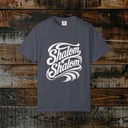 Illustrated Scripture Tee - Isaiah 26:3 - Shalom Shalom
