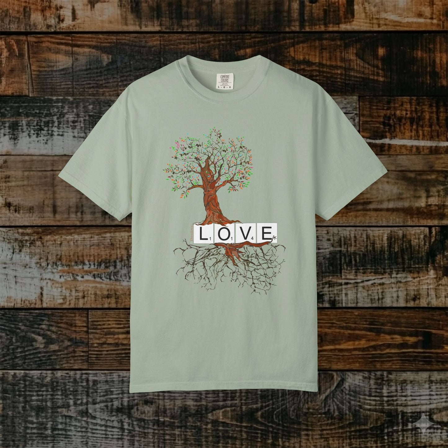 Illustrated Scripture Tee - Ephesians 3:17 - Rooted & Grounded in Love
