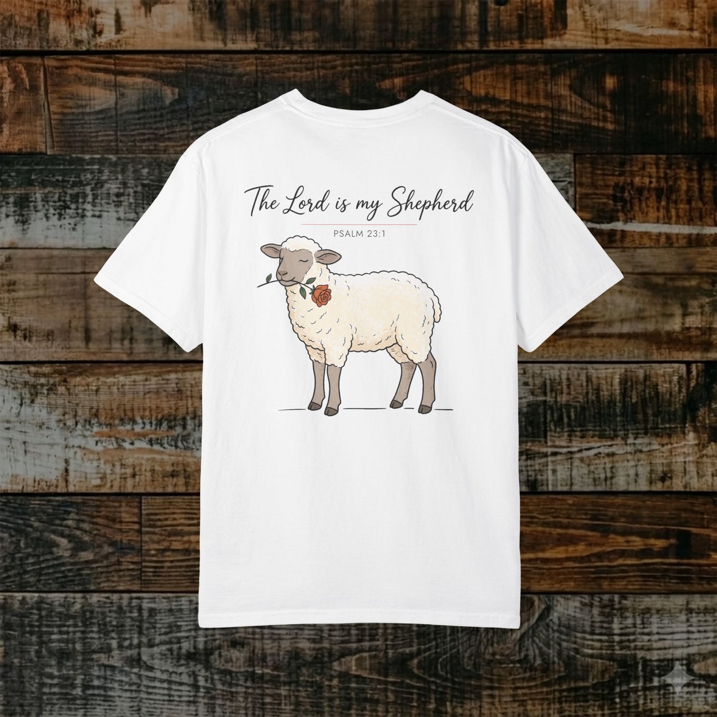 Illustrated Scripture Tee - Psalm 23:1 - The Lord is My Shepherd