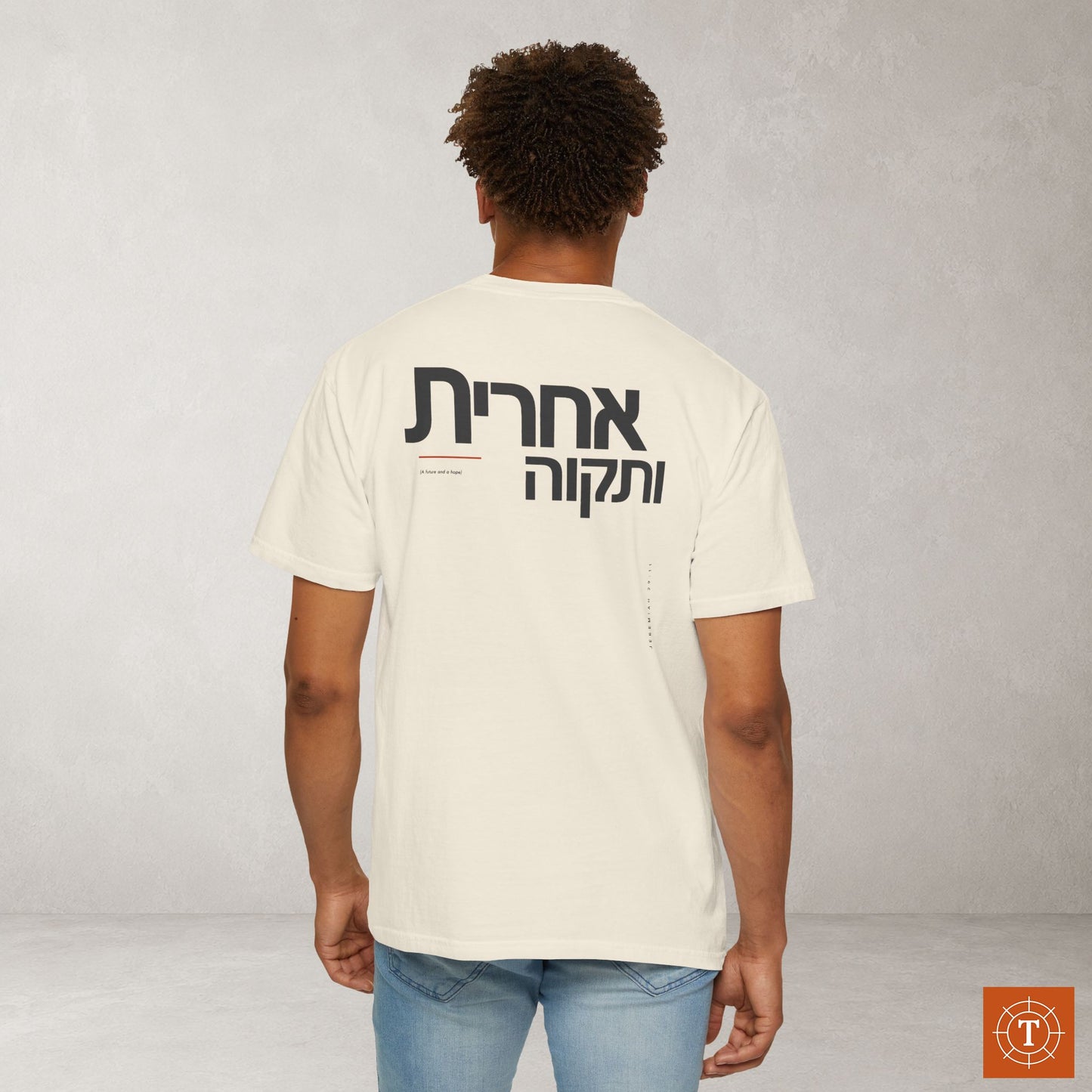 Original Language Scripture Tee: Jeremiah 29:11 — Future and Hope