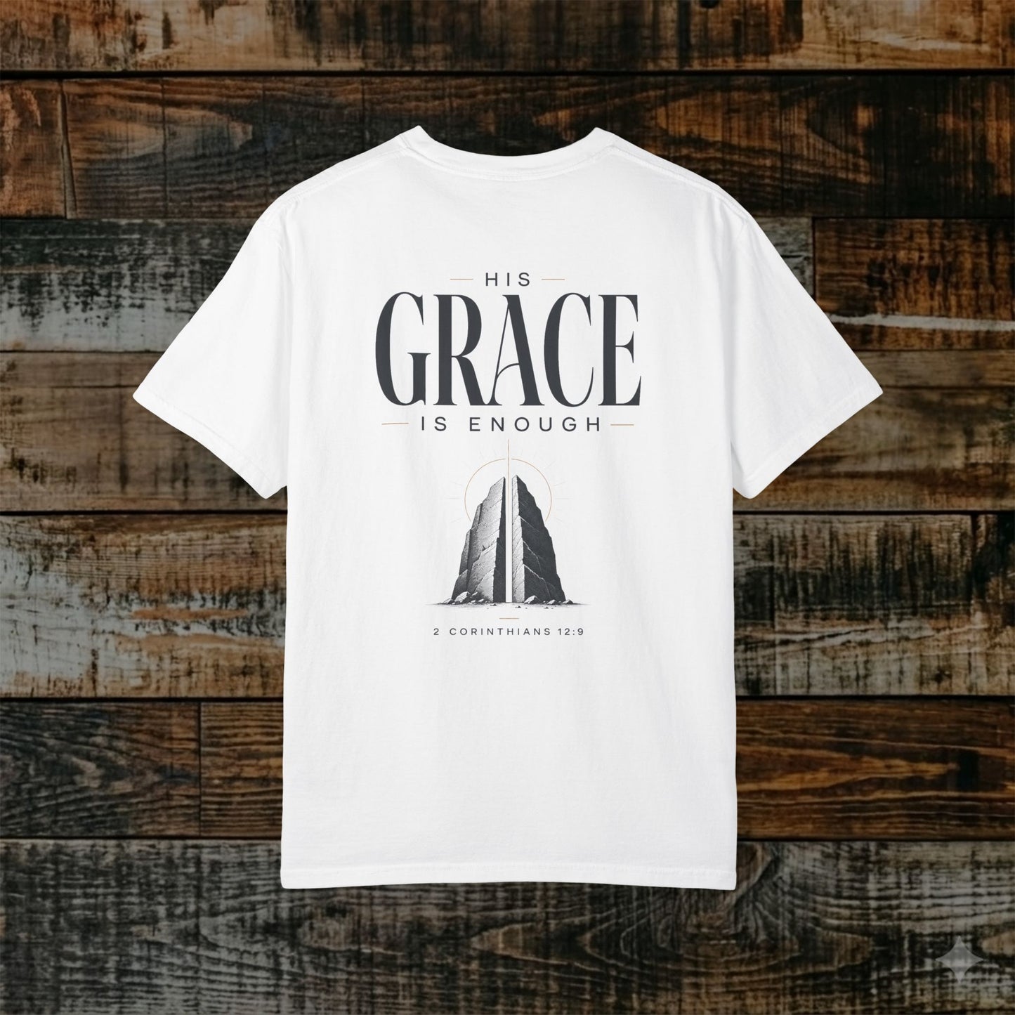 Illustrated Scripture Tee - 2 Cor 12:9 - His Grace  is more than enough