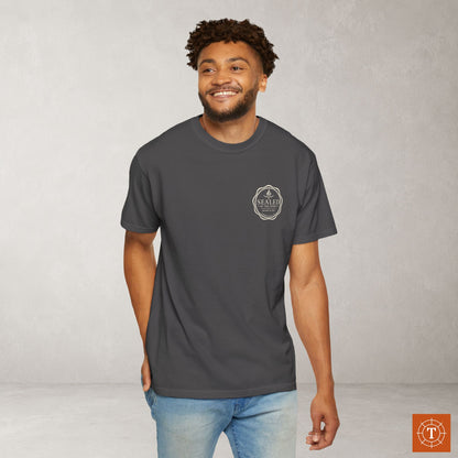 Sealed by the Spirit — Ephesians 1:13 Subtle Scripture Tee | Chest Print