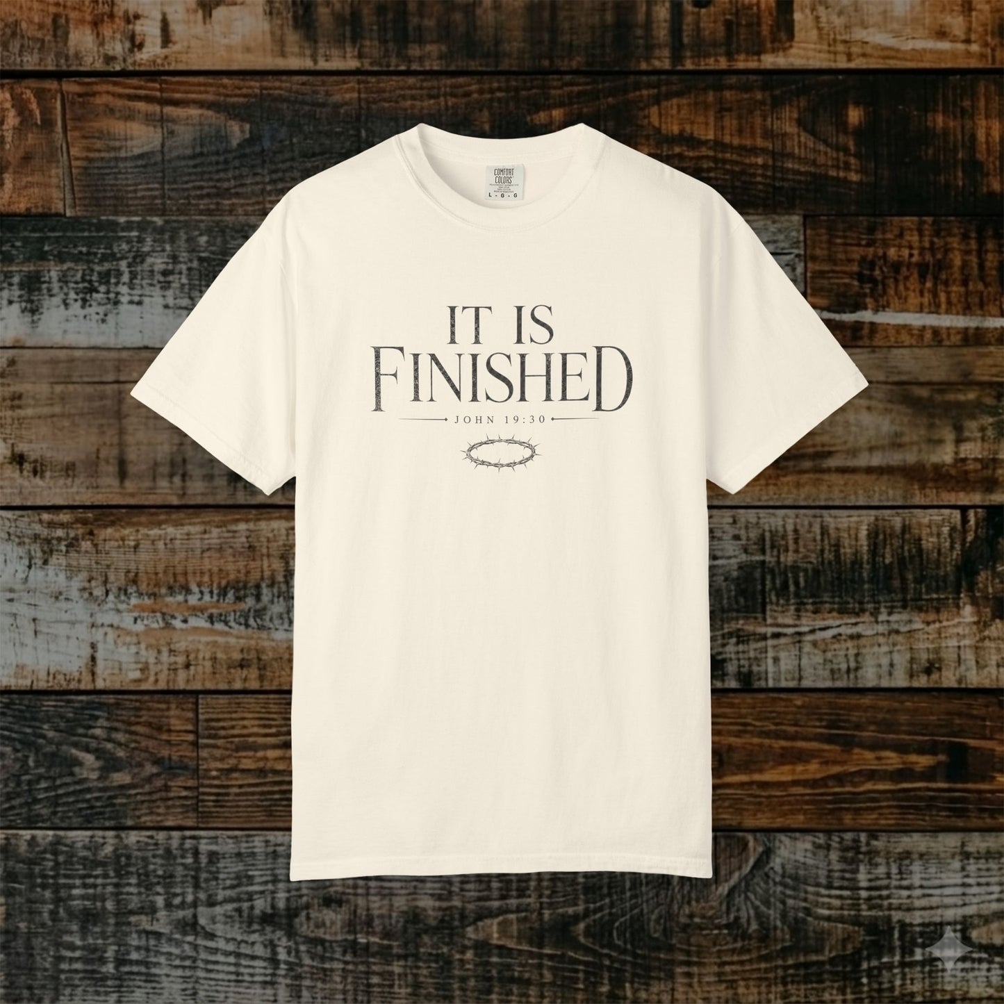 It Is Finished Shirt — John 19:30 Statement Scripture Tee