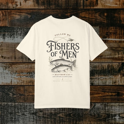 Illustrated Scripture Tee - Matthew 4:19 - Fishers of Men Shirt