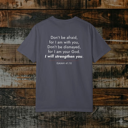 Isaiah 41:10 Christian Scripture Tee — Full Verse Collection