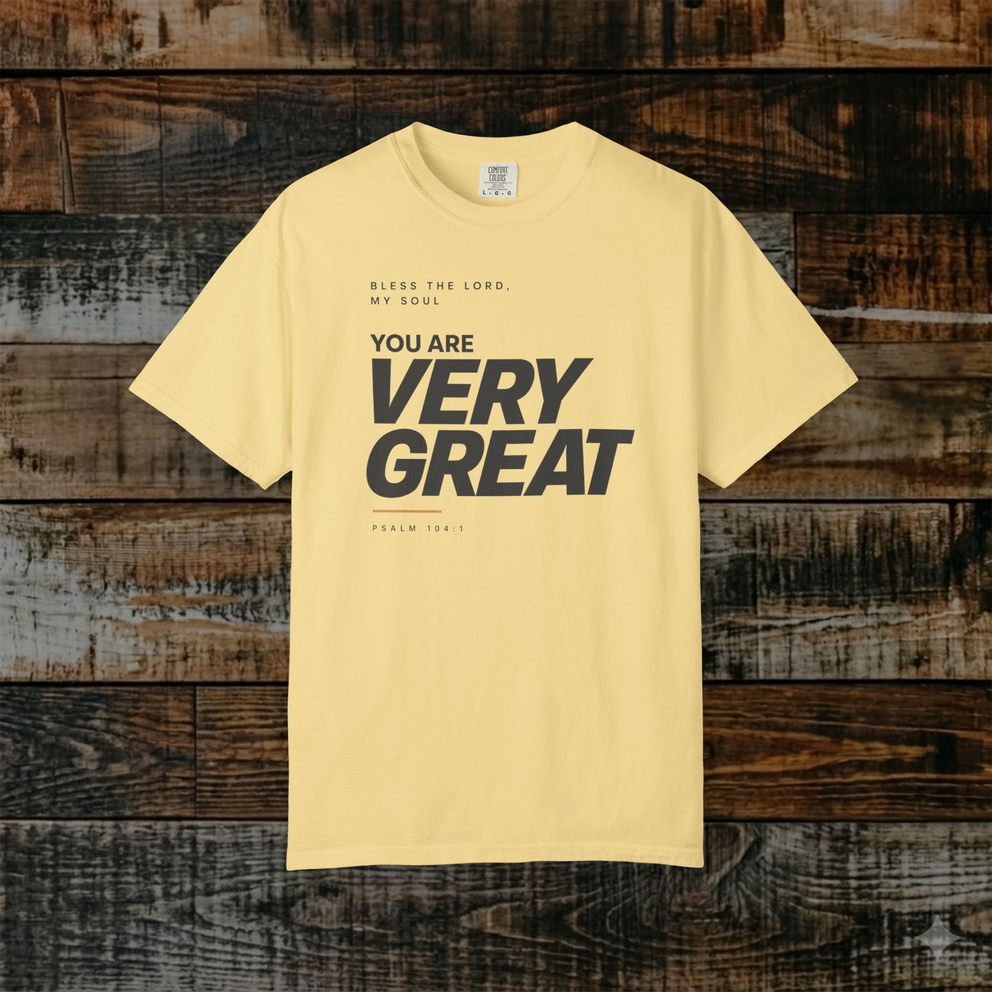 Psalm 104:1 Minimalist Christian Bible Verse Tee - Bless the LORD, my soul