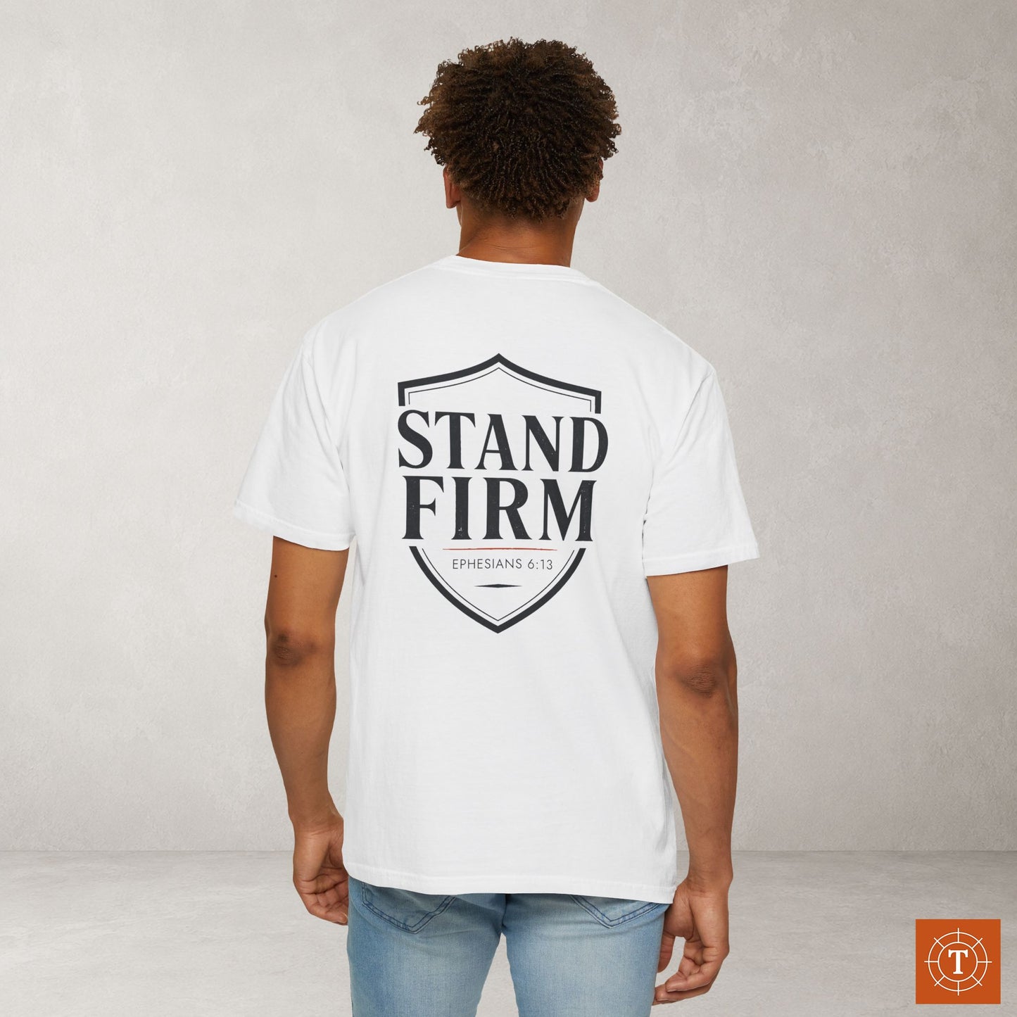 Illustrated Scripture Tee - Ephesians 6:13 - Stand Firm