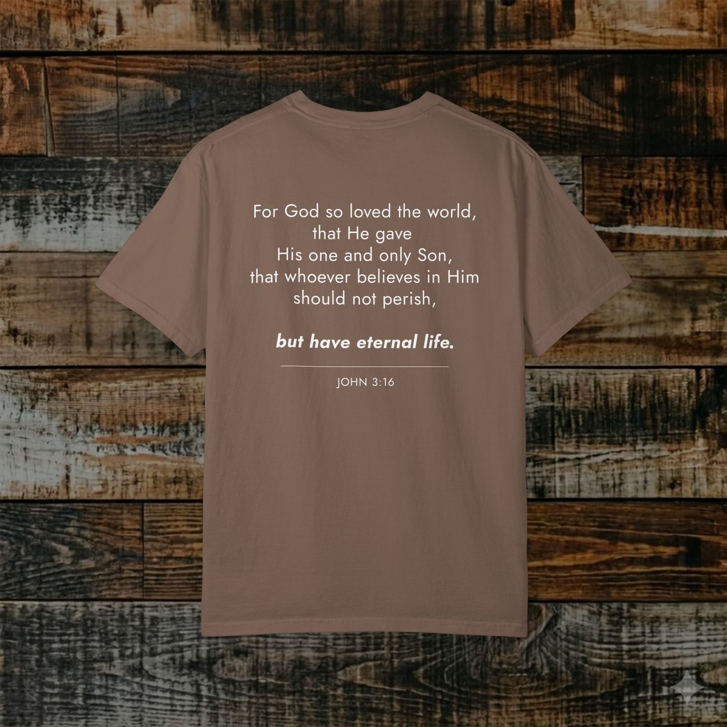 John 3:16 Christian Scripture Tee — Full Verse Collection