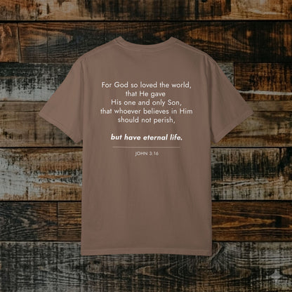 John 3:16 Christian Scripture Tee — Full Verse Collection