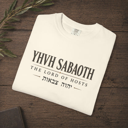 YHVH SABAOTH - The LORD of Hosts - Names of God Tee - Psalm 24:10 - Chest Print