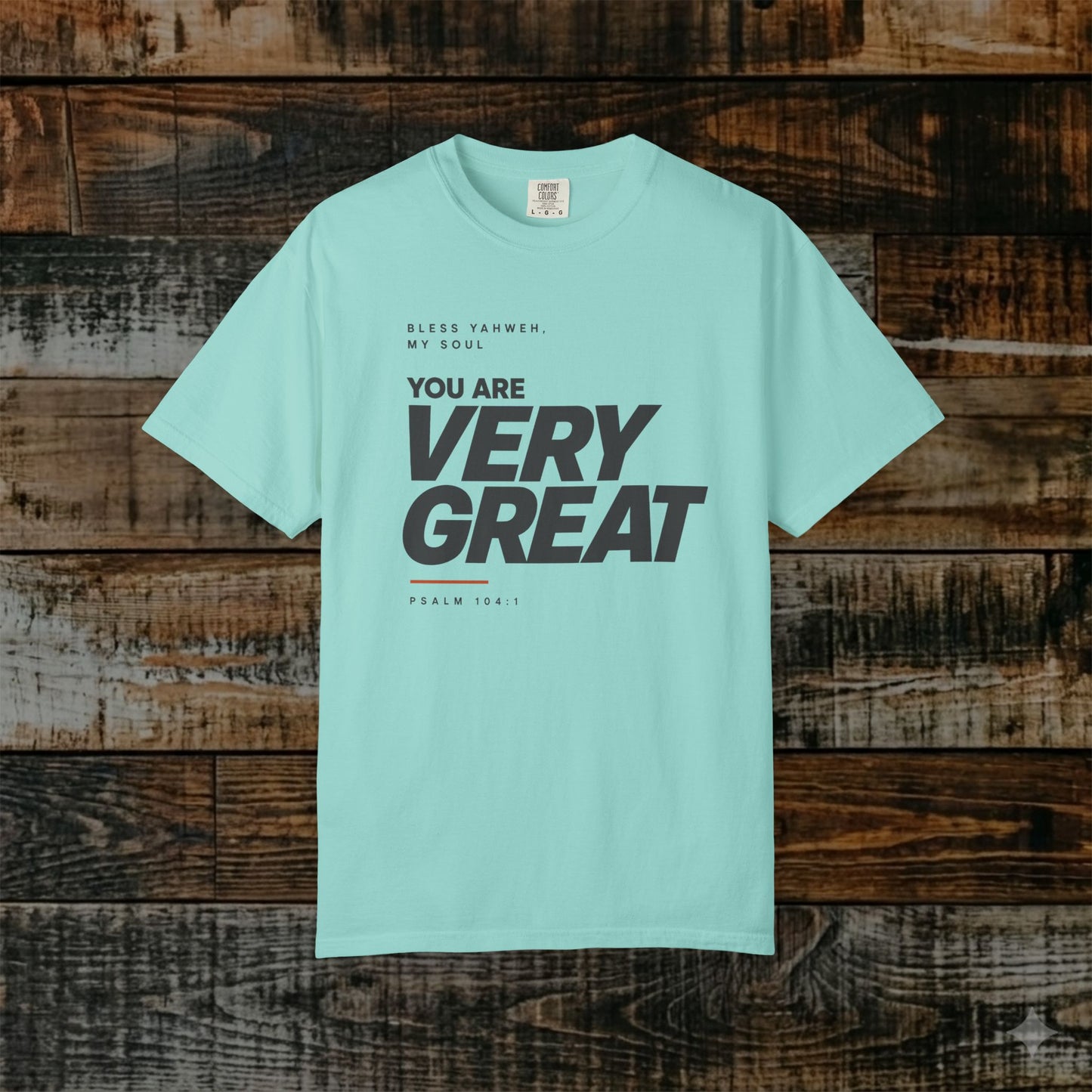 Psalm 104:1 Yahweh Minimalist Hebrew Roots Scripture Tee - Bless Yahweh, my soul