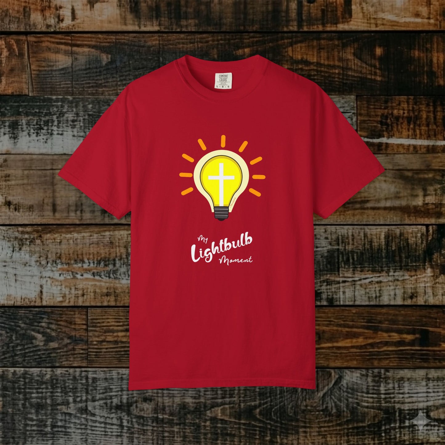Illustrated Scripture Tee - John 8:12 - My Lightbulb Moment