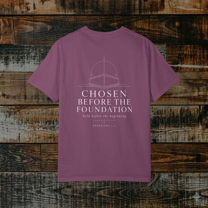 Illustrated Scripture - Ephesians 1:4 - Chosen Before the Foundation Tee
