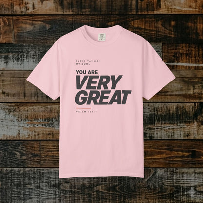 Psalm 104:1 Yahweh Minimalist Hebrew Roots Scripture Tee - Bless Yahweh, my soul