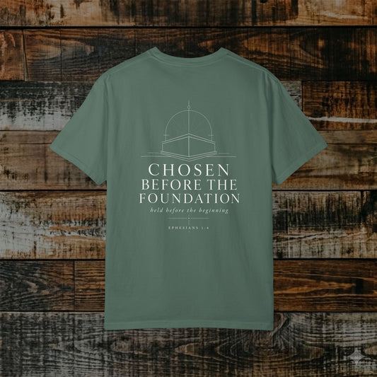 Illustrated Scripture - Ephesians 1:4 - Chosen Before the Foundation Tee