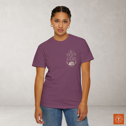 Seen by God — Genesis 16:13 Subtle Scripture Tee | Chest Print