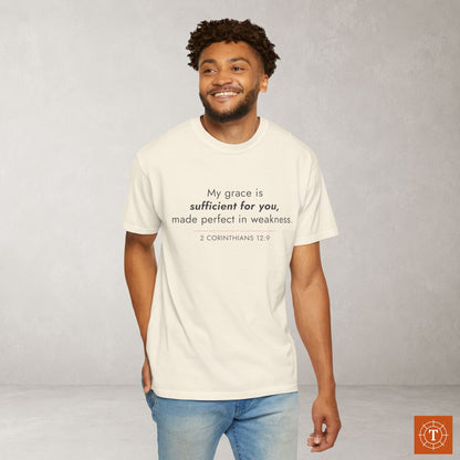 2 Corinthians 12:9 Minimalist Hebrew Roots Scripture Tee