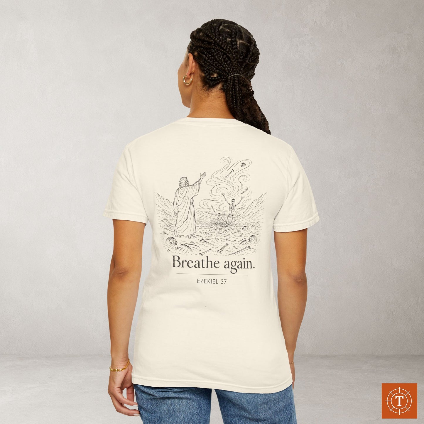 Illustrated Scripture Tee - Ezekiel 37 - Breathe Again