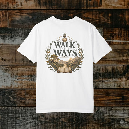Illustrated Scripture - Deuteronomy 10:12 - Vintage Walk in His Ways Tee