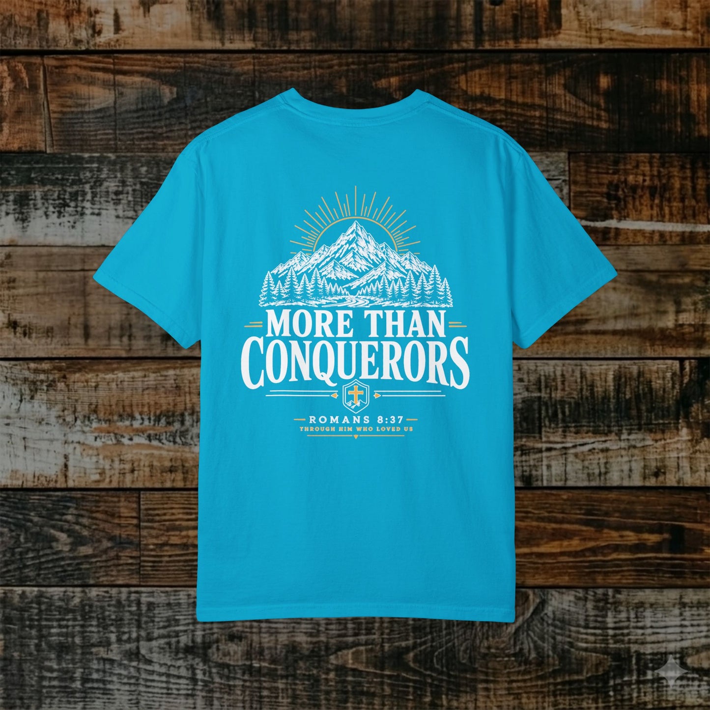 Illustrated Scripture - Romans 8:37 - More Than Conquerors Tee
