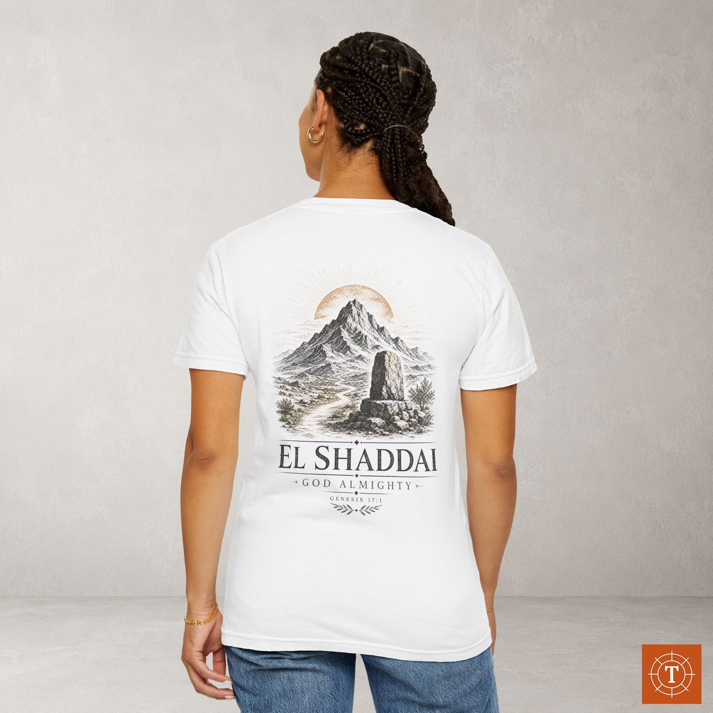 EL SHADDAI - Names of God Tee - Genesis 17:1 - Back Print