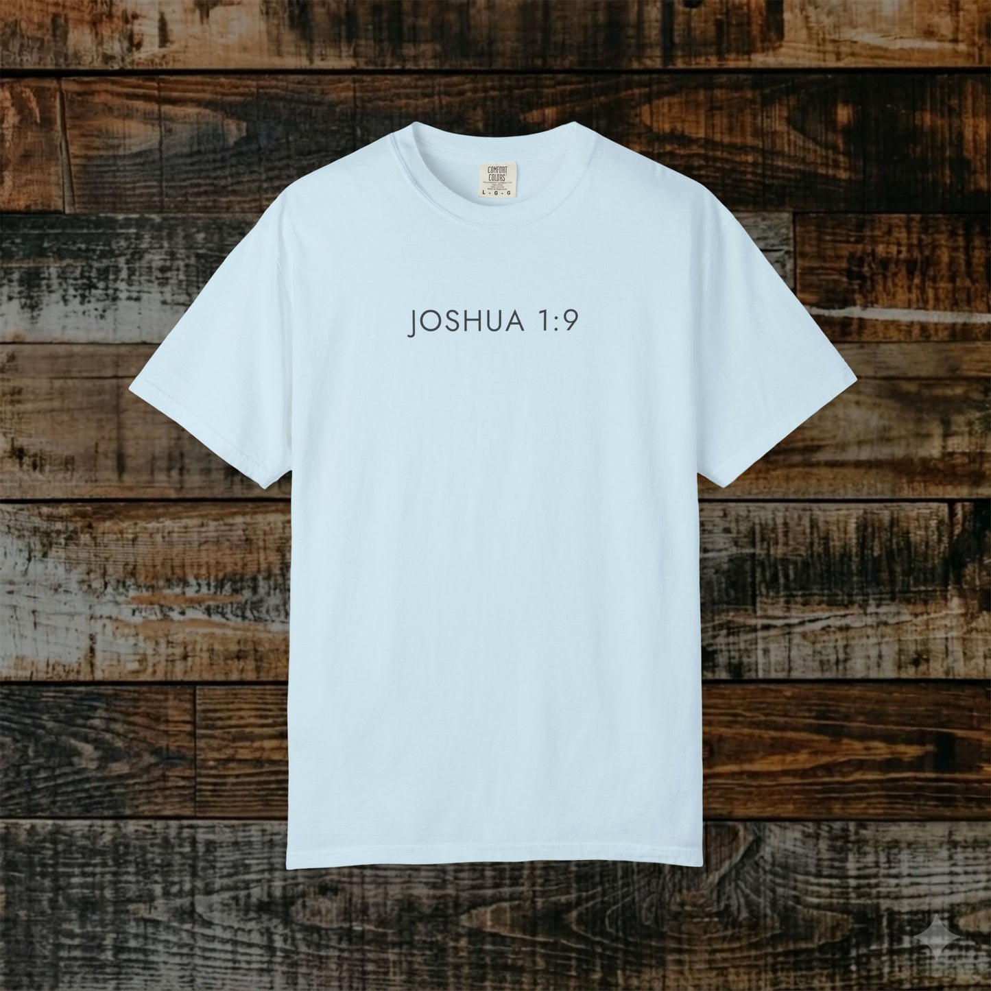 Aesthetic Christian Tee — Joshua 1:9 Modern Scripture Tee