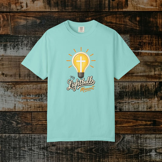 Illustrated Scripture Tee - John 8:12 - My Lightbulb Moment