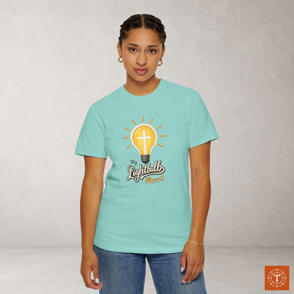 Illustrated Scripture Tee - John 8:12 - My Lightbulb Moment