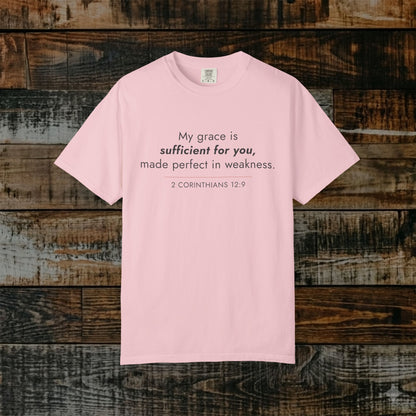 2 Corinthians 12:9 Minimalist Hebrew Roots Scripture Tee