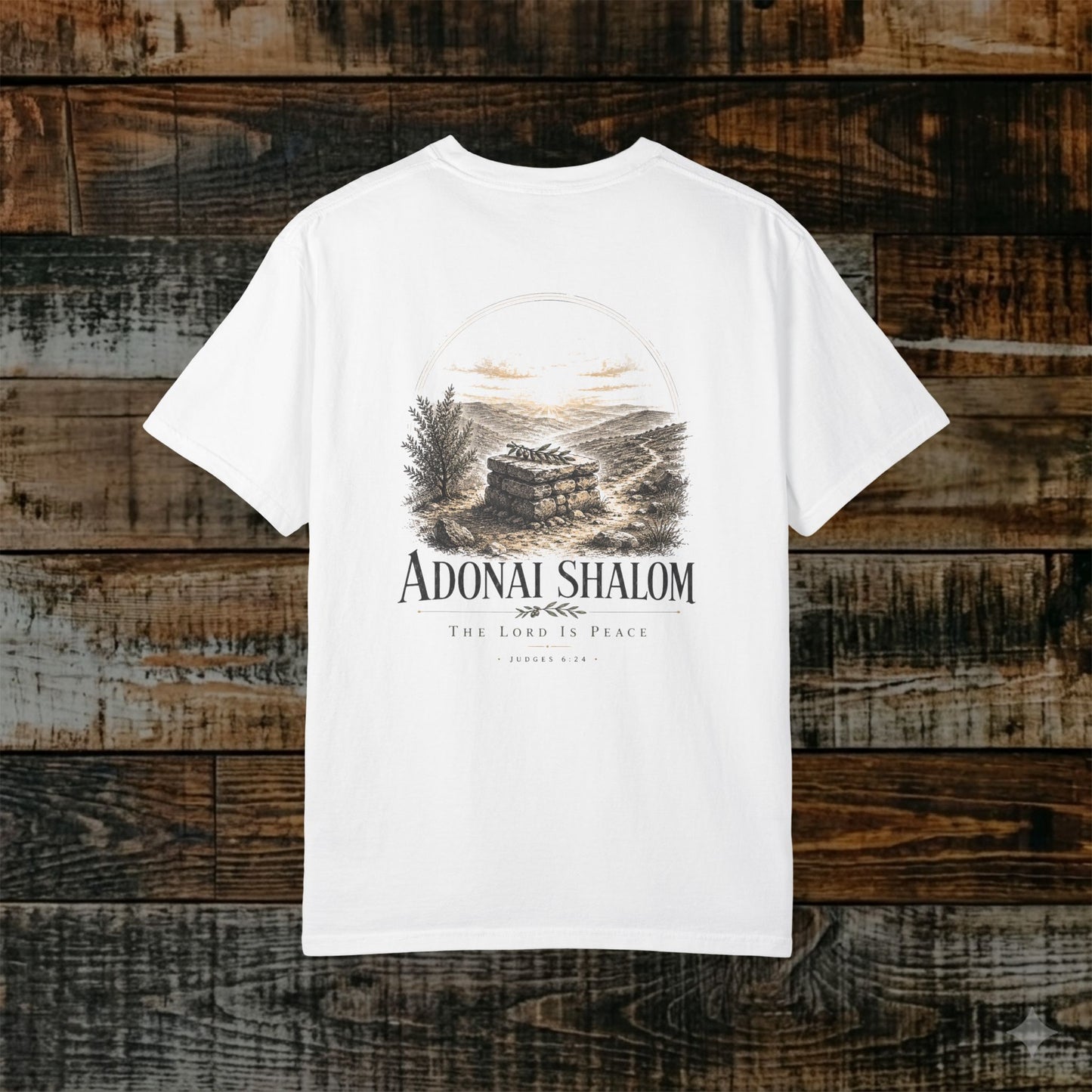 ADONAI SHALOM - Names of God Tee - Judges 6:24 - Back Print