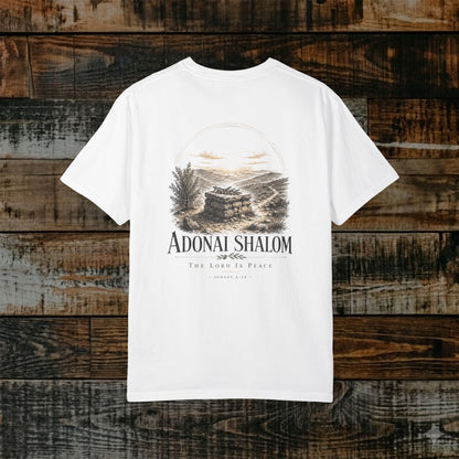 ADONAI SHALOM - Names of God Tee - Judges 6:24 - Back Print