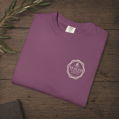 Sealed by the Spirit — Ephesians 1:13 Subtle Scripture Tee | Chest Print