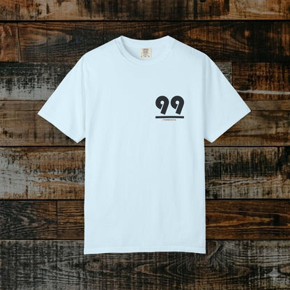 Illustrated Scripture Tee - Luke 15:4 - He leaves the ninety-nine to search for the one