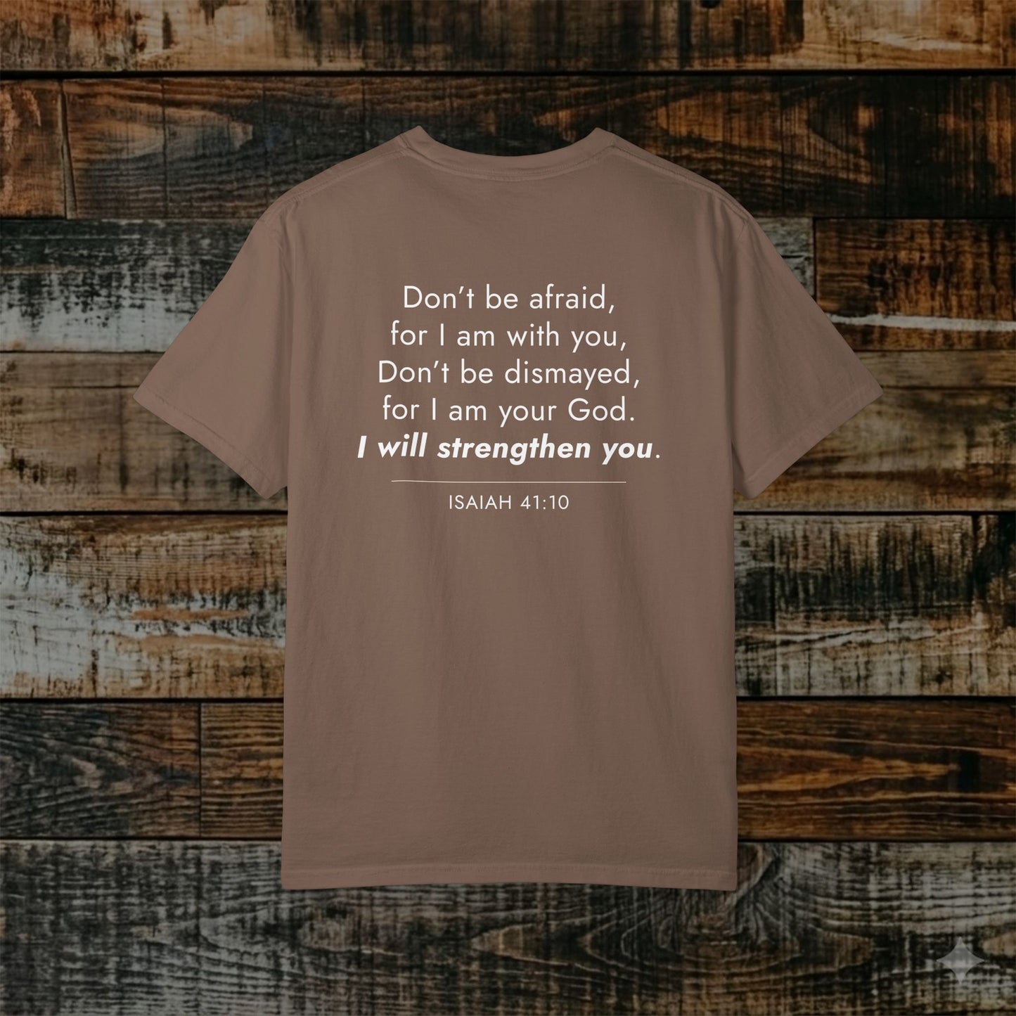 Isaiah 41:10 Christian Scripture Tee — Full Verse Collection