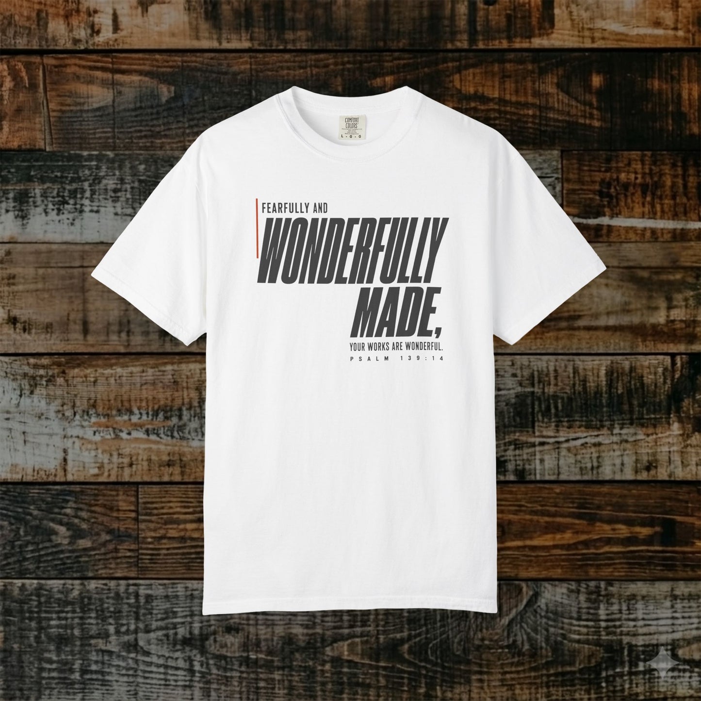 Psalm 139:14 Minimalist Christian Bible Verse Tee - Fearfully and wonderfully made