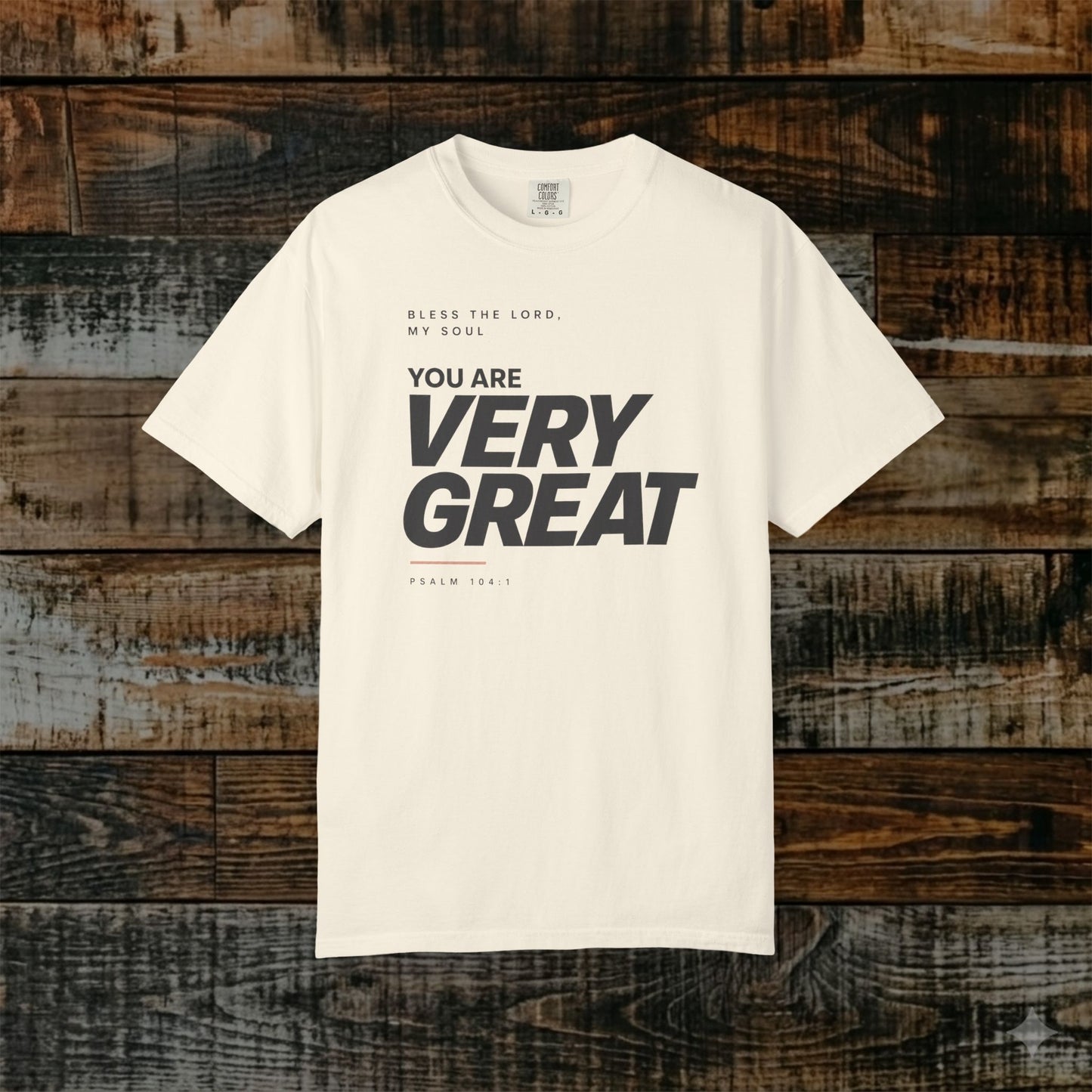 Psalm 104:1 Minimalist Christian Bible Verse Tee - Bless the LORD, my soul