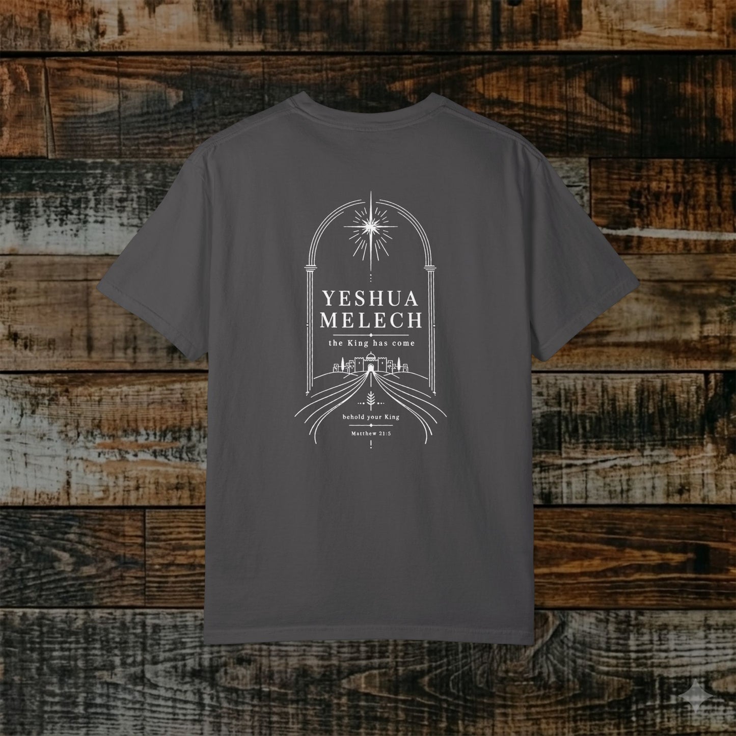 Illustrated Scripture - Matthew 21:5 - Behold Your King Messianic Tee