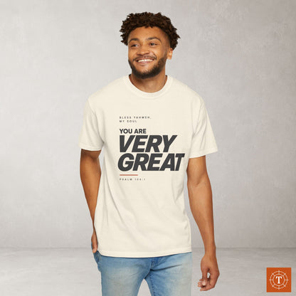 Psalm 104:1 Yahweh Minimalist Hebrew Roots Scripture Tee - Bless Yahweh, my soul
