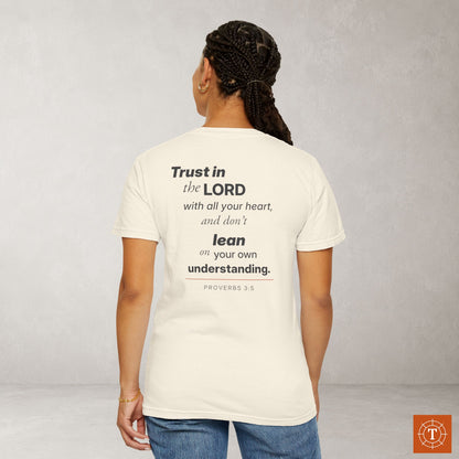 Proverbs 3:5 Christian Scripture Tee - Full Verse - Trust in the LORD