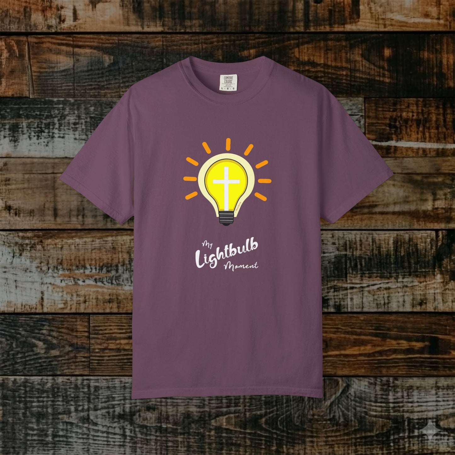 Illustrated Scripture Tee - John 8:12 - My Lightbulb Moment