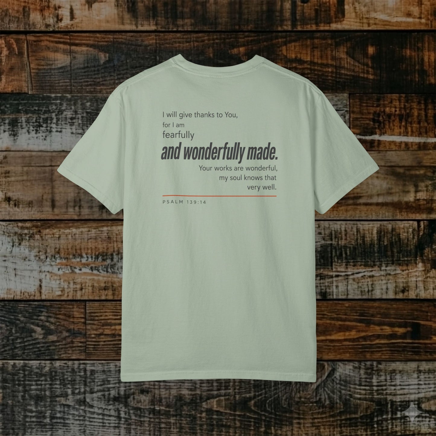 Psalm 139:14 Christian Hebrew-Roots Scripture Tee - Full Verse - Fearfully and wonderfully made