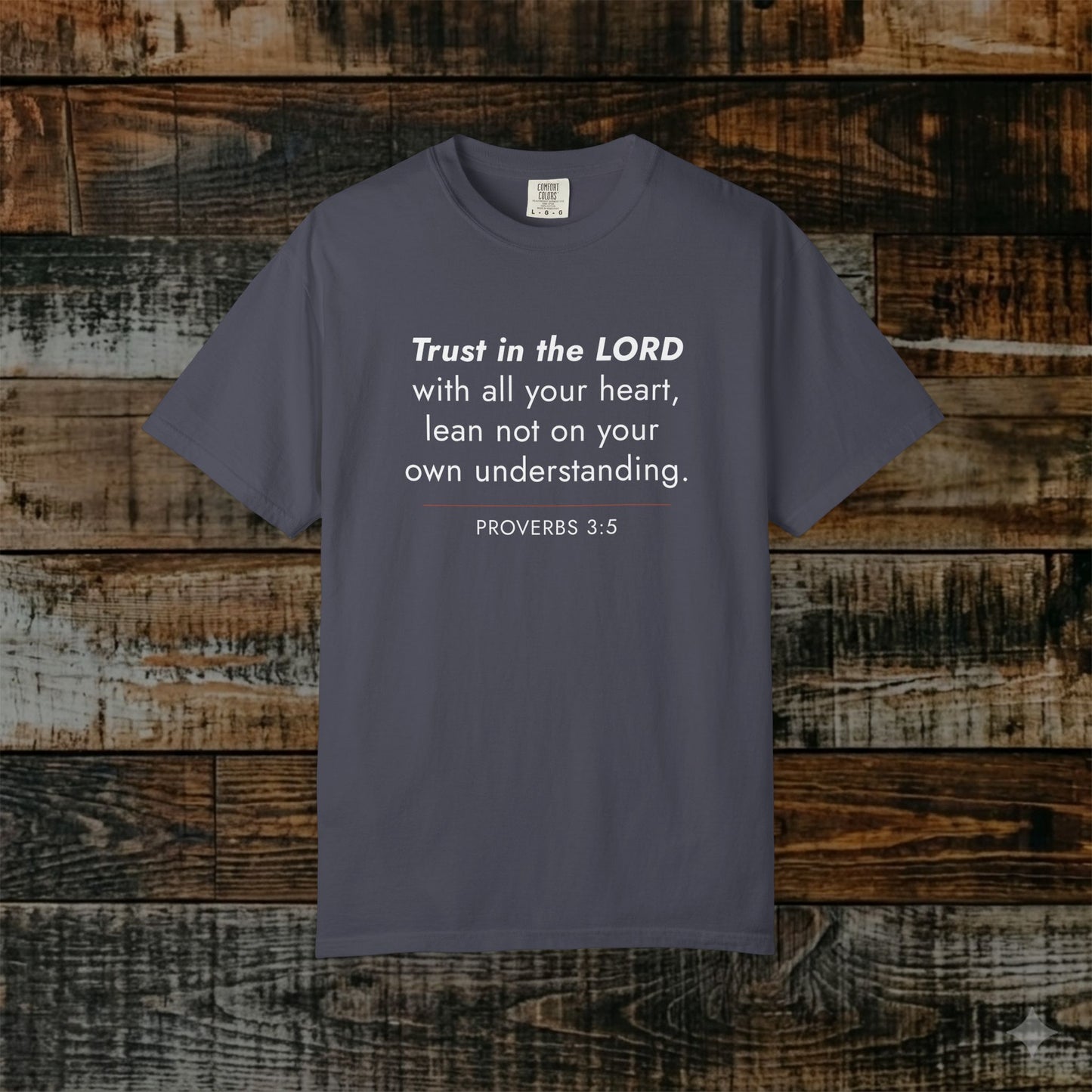 Proverbs 3:5 Minimalist Bible Verse Christian Scripture Tee